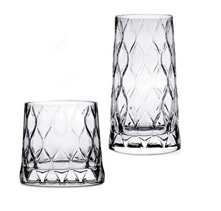 Paşabahçe leafy su bardak - su meşrubat bardağı özel seri 8 li set takım