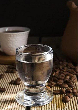 Lav ayaklı 12 li kahve yanı bardağı - küçük kahve yanı bardak nec309