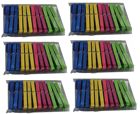 Emr çamaşır mandalı - plastik mandal 24X6=144 lü