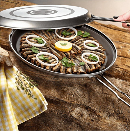 Cem Pratiko 32 cm Izgara Tavası