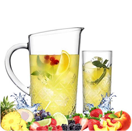 Paşabahçe timeless 5 prç. kokteyl meşrubat bardağı takımı-limonata seti