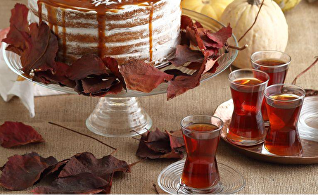 Lav derin çay takımı seti çay tabağı + çay bardağı 12 prç.
