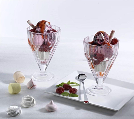 Paşabahçe kristal 4 lü  dondurmalık - dondurma servis kasesi 68136