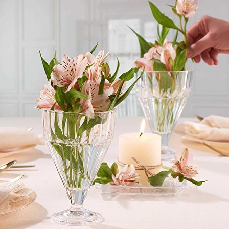 Paşabahçe kristal 4 lü  dondurmalık - dondurma servis kasesi 68136