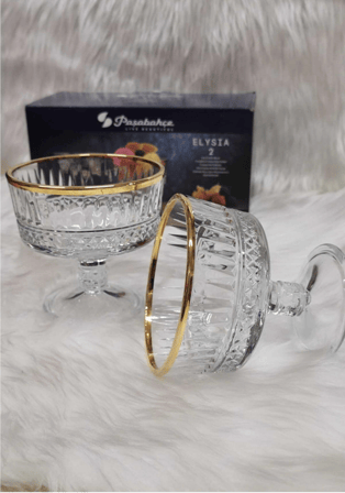 Paşabahçe gold elysia dondurmalık 4 lü çok amaçlı sunum kasesi 