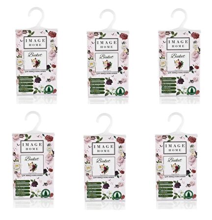 Buket çok amaçlı koku kesesi -6 lı askılı dolap içi parfüm kokusu kesesi