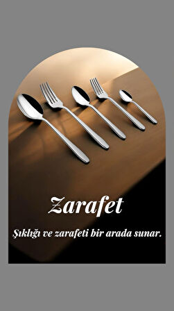 Özlife defne 60 parça çatal kaşık takımı seti 12 kişilik paslanmaz çelik