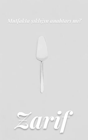 Nehir sultan servis spatula kürek - servis küreği 25,9 cm.
