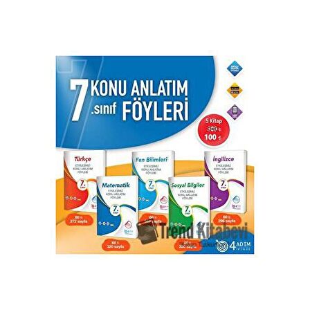 7. Sınıf Etkileşimli Konu Anlatım Föyleri Seti