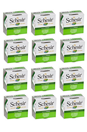 Schesir Tavuk Fileto Köpek Konservesi 150 Gr. X 12 Adet