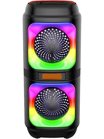 Blic BLS-48 Şarjlı Taşınabilir Bluetooth Hoparlör – Extra Bass, RGB Disko Işıkları, Mikrofonlu