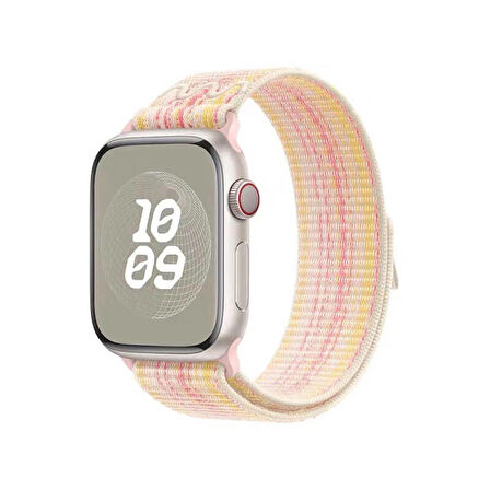 Gpack Apple Watch SE 44mm Kordon Hasır Strap Kayış KRD91