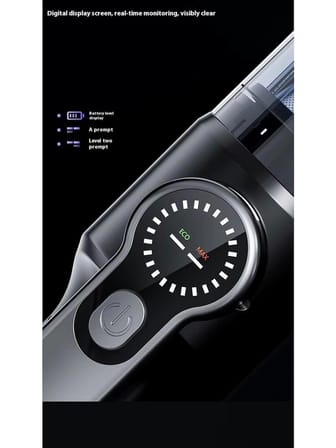 Castu ST-126 Plus Max Araç içi Süpürge 22.000PA Güçlü Vakum ve Üfleme Özelliği Kablosuz Taşınabilir 6.000 MAH Bataryalı Turuncu 