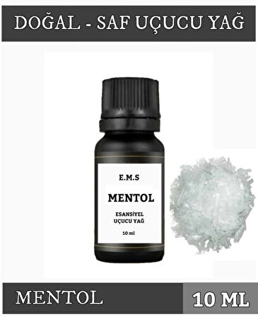 MENTOL Uçucu Yağ Buhurdanlık Esansı Oda Kokusu DİFÜZÖR Uçucu Esansiyel Yağ Buhur Yağı 10 ML.