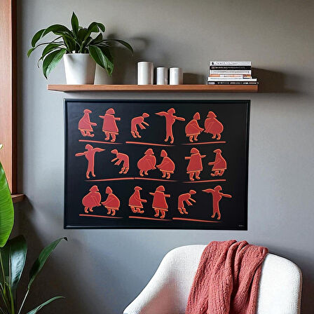 Dekoratif Soyut Tablo 70 x 100 cm CAN003 - Ev - Otel - Ofis - Hastahane - Kafe - Restourant Dekorasyonu