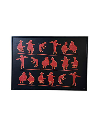 Dekoratif Soyut Tablo 70 x 100 cm CAN003 - Ev - Otel - Ofis - Hastahane - Kafe - Restourant Dekorasyonu