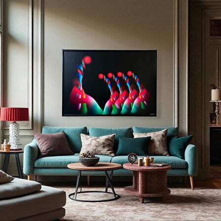 Dekoratif Soyut Tablo 70 x 100 cm CAN004 - Ev - Otel - Ofis - Hastahane - Kafe - Restourant Dekorasyonu