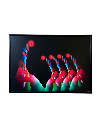 Dekoratif Soyut Tablo 70 x 100 cm CAN004 - Ev - Otel - Ofis - Hastahane - Kafe - Restourant Dekorasyonu