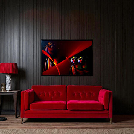 Dekoratif Soyut Tablo 70 x 100 cm CAN006 - Ev - Otel - Ofis - Hastahane - Kafe - Restourant Dekorasyonu