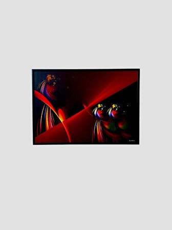 Dekoratif Soyut Tablo 70 x 100 cm CAN006 - Ev - Otel - Ofis - Hastahane - Kafe - Restourant Dekorasyonu