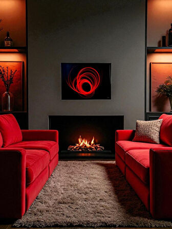 Dekoratif Soyut Tablo 50 x 70 cm CAN101 - Ev - Otel - Ofis - Hastahane - Kafe - Restourant Dekorasyonu