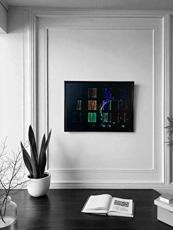 Dekoratif Soyut Tablo 50 x 70 cm CAN105 - Ev - Otel - Ofis - Hastahane - Kafe - Restourant Dekorasyonu