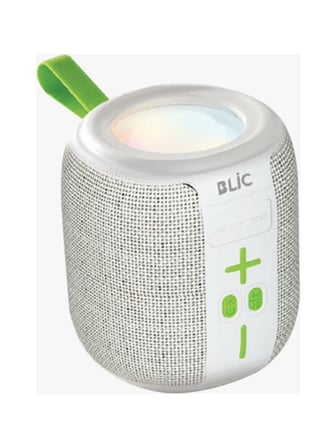 Blic BLS-88 6W Bluetooth Hoparlör, LED Işıklı, Taşınabilir, USB & TF Kart Destekli, 1500mAh Gri