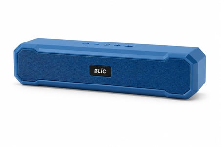 Blic BLS-85 Bluetooth 5.4 Kablosuz Masaüstü Hoparlör 6W RMS 1500mAh TF USB T-C Destekli Mavi
