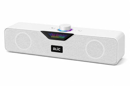 Blic BLS-86 Bluetooth 5.4 Mini Soundbar 6W RMS 1500mAh Kablosuz Masaüstü Hoparlör TF Kart USB Destekli Beyaz
