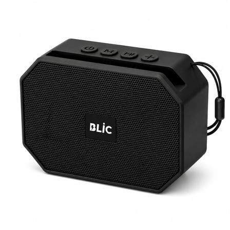 Blic BLS-89 Bluetooth 5.4 Taşınabilir Kablosuz Hoparlör 6W RMS Telefon Standlı 1200mAh USB TF Kart Askılı Siyah