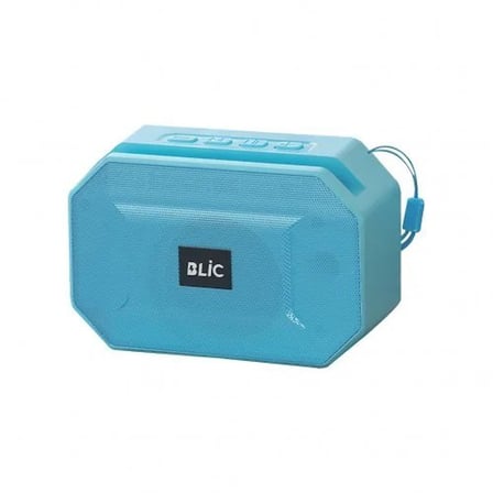 Blic BLS-89 Bluetooth 5.4 Taşınabilir Kablosuz Hoparlör 6W RMS Telefon Standlı 1200mAh USB TF Kart Askılı Mavi