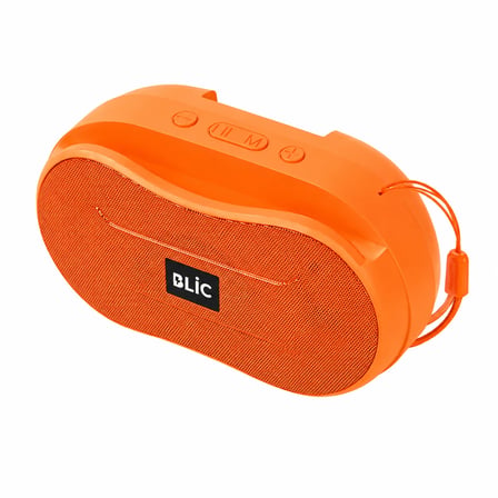 Blic BLS-96 6W Bluetooth Hoparlör – Telefon Standlı, 1200mAh, USB TF Kart Destekli Askılı Taşınabilir Speaker Turuncu