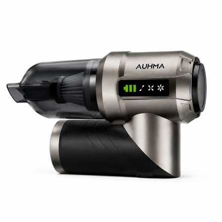 AUHMA AHV-06 22.000Pa 6000mAh Kablosuz Araç Süpürgesi Brushless Motor Katlanabilir Üfleme Çekme 3 Kademeli Gri-Siyah