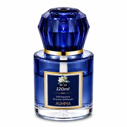 Auhma AF-13 120ml Şarjlı Ultrasonik Araç Koku Difüzörü Mavi  Ambiyans Işıklı Chanel Esans Aroma Yayıcı