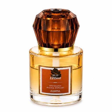 Auhma AF-13 120ml Şarjlı Ultrasonik Araç Koku Difüzörü Sarı Ambiyans Işıklı Ebony Esans Aroma Yayıcı