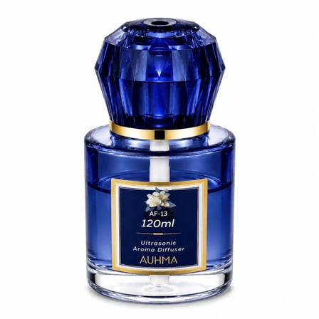 Auhma AF-13 120ml Şarjlı Ultrasonik Araç Koku Difüzörü Mavi Ambiyans Işıklı Mingdao Esans Aroma Yayıcı