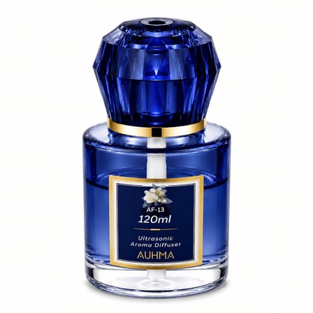 Auhma AF-13 120ml Şarjlı Ultrasonik Araç Koku Difüzörü Mavi Ambiyans Işıklı Forest Esans Aroma Yayıcı