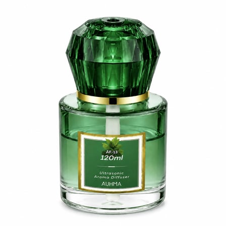 Auhma AF-13 120ml Şarjlı Ultrasonik Araç Koku Difüzörü Yeşil Ambiyans Işıklı Blue Tea Esans Aroma Yayıcı