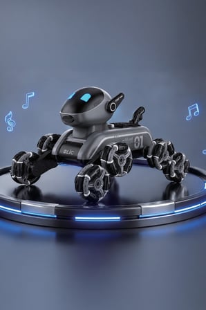 Bagajon BRB3 AI Akıllı Robot Köpek – 2.4GHz Uzaktan Kumandalı ve Jest Kontrollü 360° Akrobatik Işıklı Sesli Robot Oyuncak
