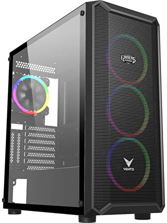 VENTO VG16AL MESH FSP 650W 80+ HYPER PRO 4x120MM RGB FAN E-ATX GAMING KASA