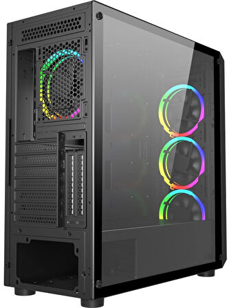 VENTO VG16AL MESH FSP 650W 80+ HYPER PRO 4x120MM RGB FAN E-ATX GAMING KASA