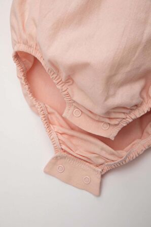 DeFacto Kız Bebek Yenidoğan 2'li Takım Keten Çıtçıtlı Kolsuz Tulum Bandana C5096A524SMPN438