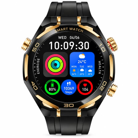 Kalobee SK55 PRO AI Yapay Zeka Destekli 3 Kordonlu Akıllı Saat – 1.6" AMOLED, Bluetooth Görüşme, IP68, Kablosuz Şarj