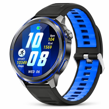 Kalobee SK58 Premium Akıllı Saat 1.53” – Bluetooth Arama & Çağrı Cevaplama, AI Sesli Asistan, Kalp Ritmi, Uyku ve Spor Takibi, IP68-Mavi