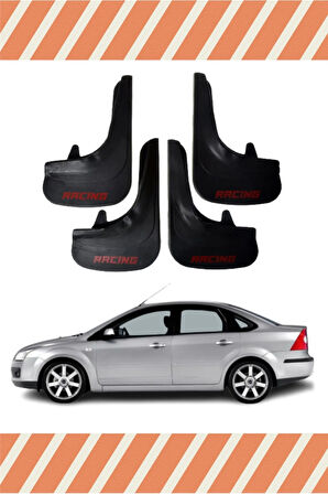 Ford Focus 2 Sd 2005-2011 Racing yazılı 4’lü tozluk çamurluk paçalık