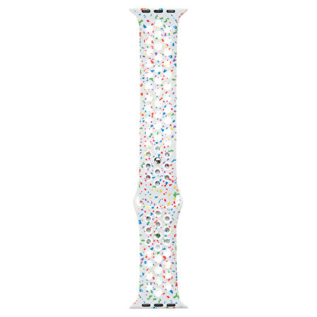 Gpack Apple Watch SE 2 2023 44mm Kordon Delikli Çift Renk 2023 Seri Silikon