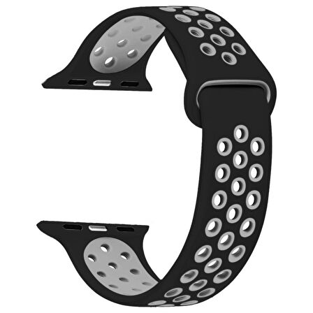 Gpack Apple Watch Ultra 2 Kordon Delikli Çift Renk Silikon