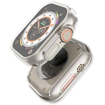 Gpack Apple Watch Ultra 2 Kordon Önü Kapalı Renkli Silikon