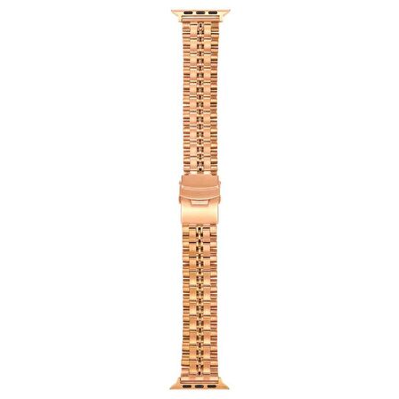 Gpack Apple Watch Ultra 2 Kordon Mat Parlak Şerit Bakla Desenli Krd54