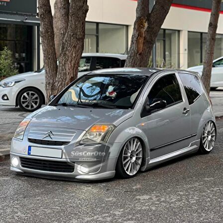 Citroen C2 2004-2008 Uyumlu Batman Yarasa Ayna Kapağı Piano Black ABS Plastik